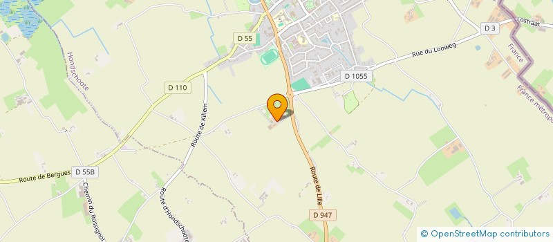 localisation de l'entreprise L&L FACTORY  HONDSCHOOTE