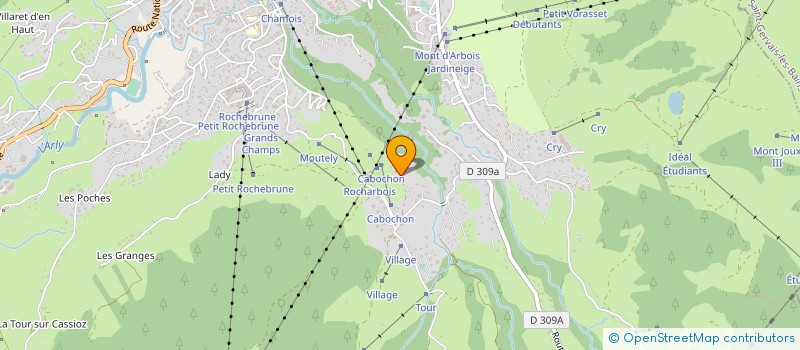 localisation de l'entreprise L.L.H.  MEGEVE