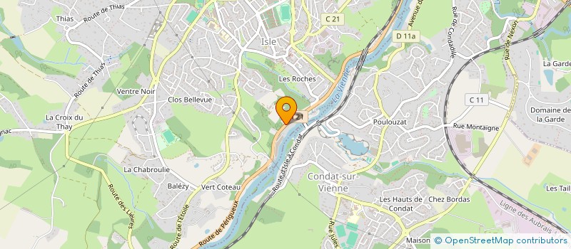 localisation de l'entreprise L&L IMMOBILIER à ISLE