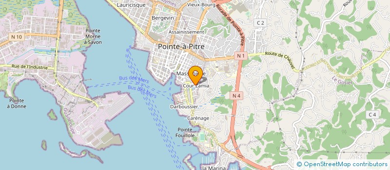 localisation de l'entreprise L.L. LOCATION à POINTE-A-PITRE