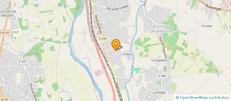 localisation de l'entreprise L.L.M.  SAINT-HILAIRE-DE-BRETHMAS