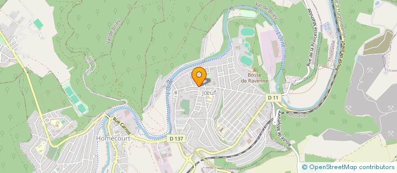 localisation de l'entreprise L.L.M.A.  JUF