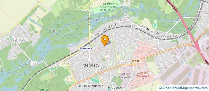 localisation de l'entreprise L.L.M. INVESTISSEMENT  MENNECY