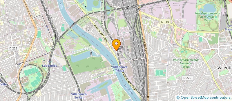 localisation de l'entreprise L L MENUISERIE  VILLENEUVE-SAINT-GEORGES