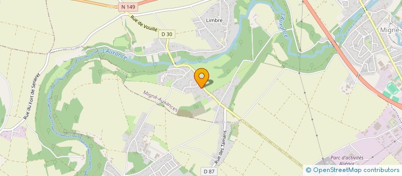 localisation de l'entreprise L L S  MIGNE-AUXANCES