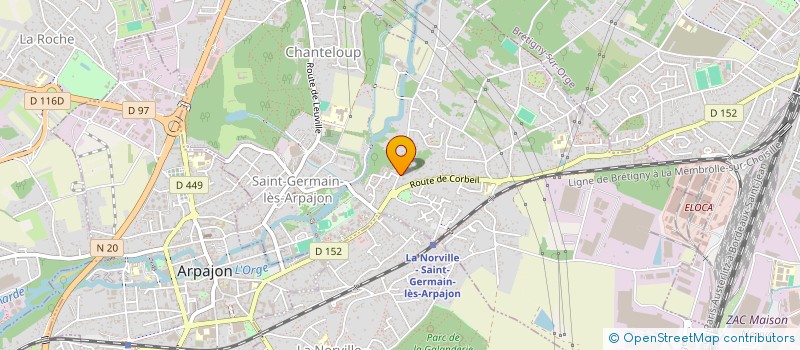 localisation de l'entreprise L.L.V  LEUVILLE-SUR-ORGE