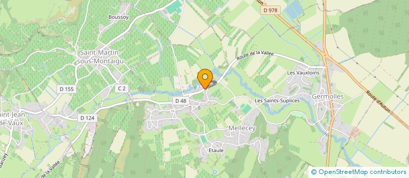 localisation de l'entreprise L.LANDRE à MELLECEY