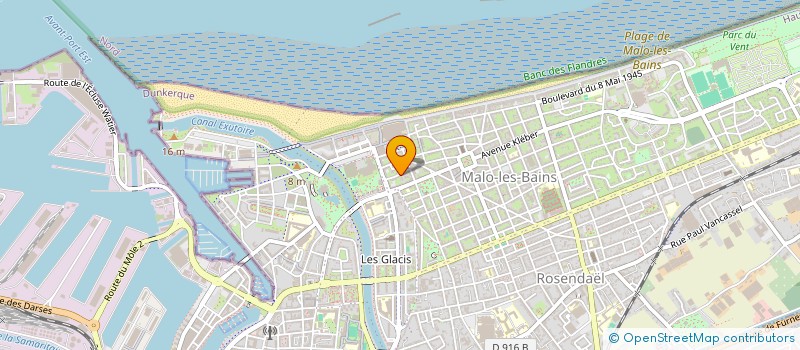 localisation de l'entreprise L LECOMTE à DUNKERQUE