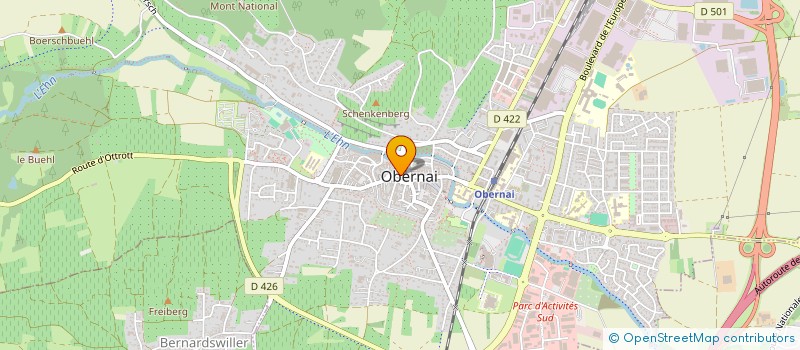 localisation de l'entreprise L & LUI à OBERNAI