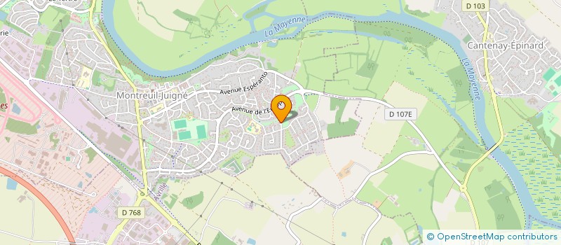 localisation de l'entreprise L.M.2.R.  MONTREUIL-JUIGNE