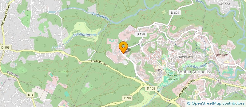 localisation de l'entreprise L M 3 LABS  VALBONNE