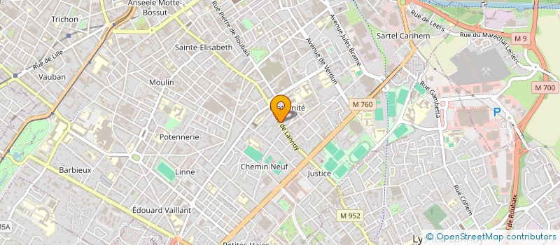 localisation de l'entreprise L M  ROUBAIX