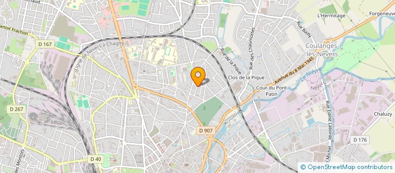 localisation de l'entreprise L.M. à NEVERS