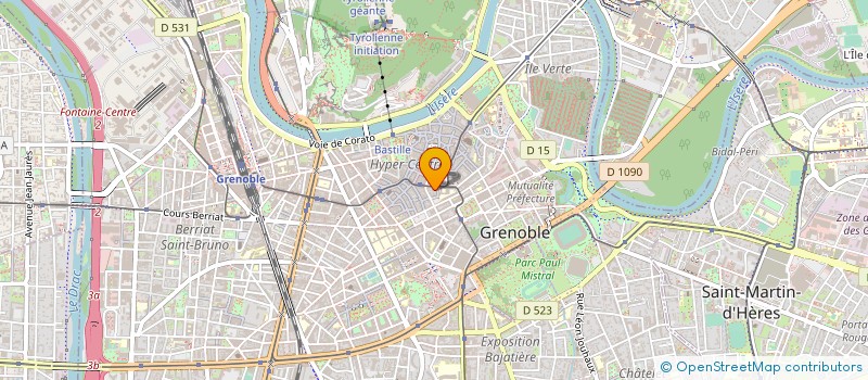 localisation de l'entreprise L.M. à GRENOBLE