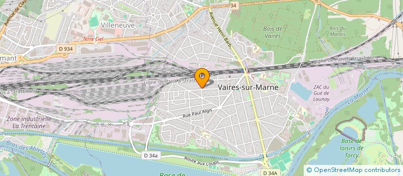 localisation de l'entreprise L.M.  VAIRES-SUR-MARNE