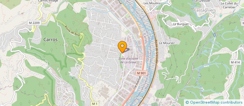 localisation de l'entreprise L.M à CARROS