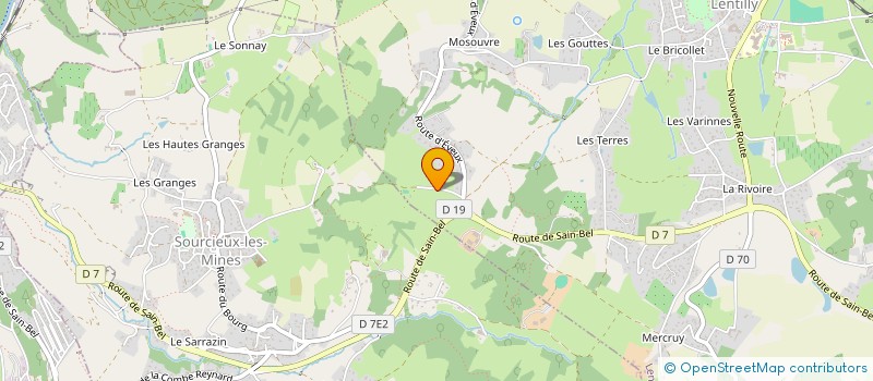 localisation de l'entreprise L & M  LENTILLY