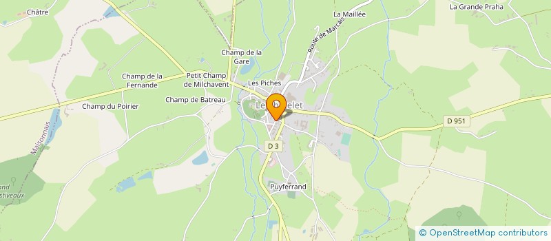 localisation de l'entreprise L&M  LE CHATELET