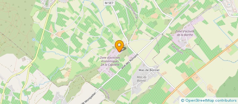 localisation de l'entreprise L.M à COURNONSEC