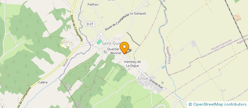 localisation de l'entreprise L.M. à SAINT-QUIRC