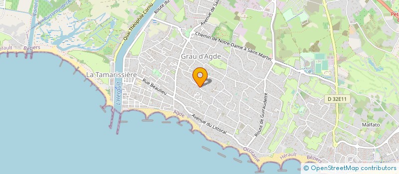 localisation de l'entreprise L&M  AGDE