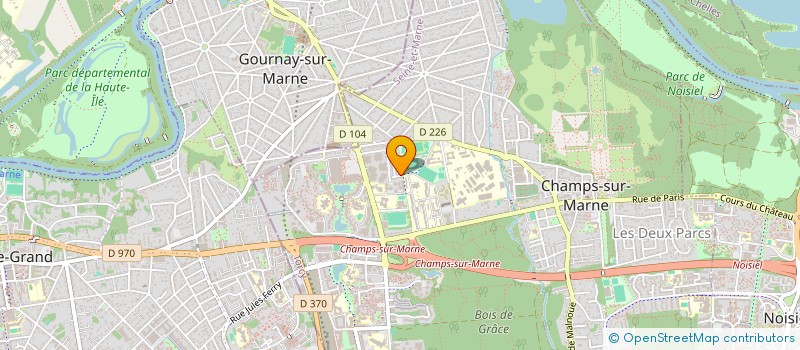 localisation de l'entreprise L & M  CHAMPS-SUR-MARNE