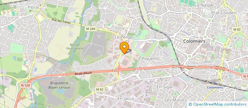 localisation de l'entreprise L.M. à COLOMIERS
