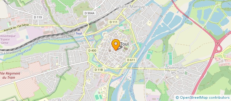 localisation de l'entreprise L&M à TOUL