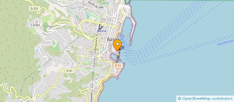 localisation de l'entreprise L.M. à BASTIA