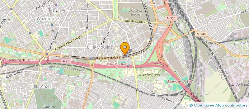 localisation de l'entreprise L-M à LILLE