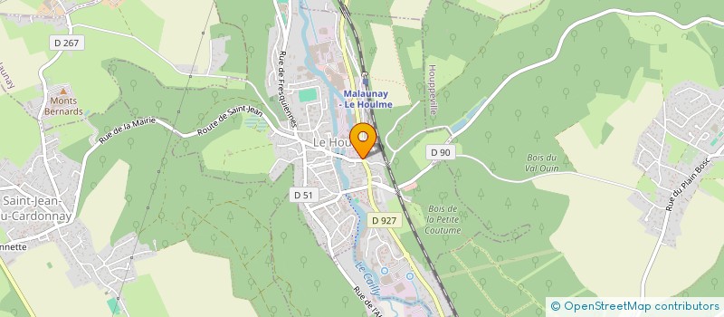 localisation de l'entreprise L & M  LE HOULME