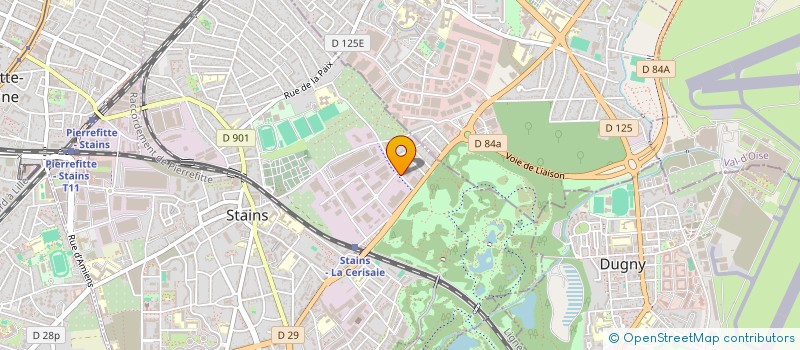 localisation de l'entreprise L M A à STAINS