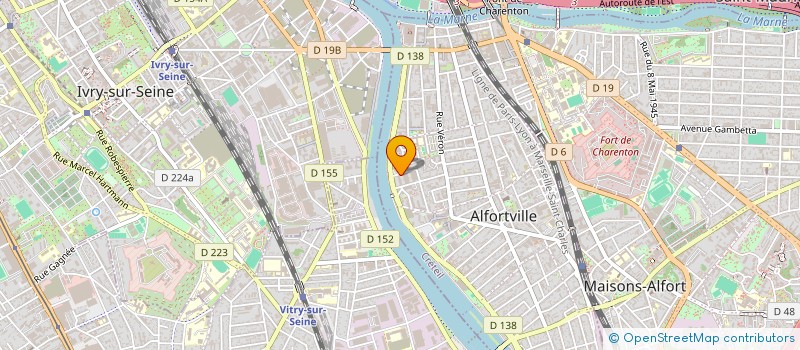 localisation de l'entreprise L.M.A. à ALFORTVILLE