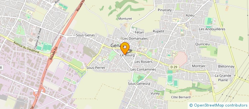 localisation de l'entreprise L.M.A  GENAS