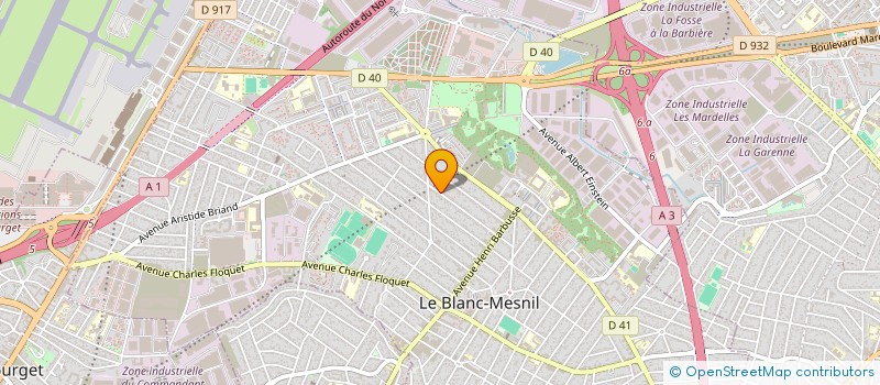 localisation de l'entreprise L M A à LE BLANC-MESNIL