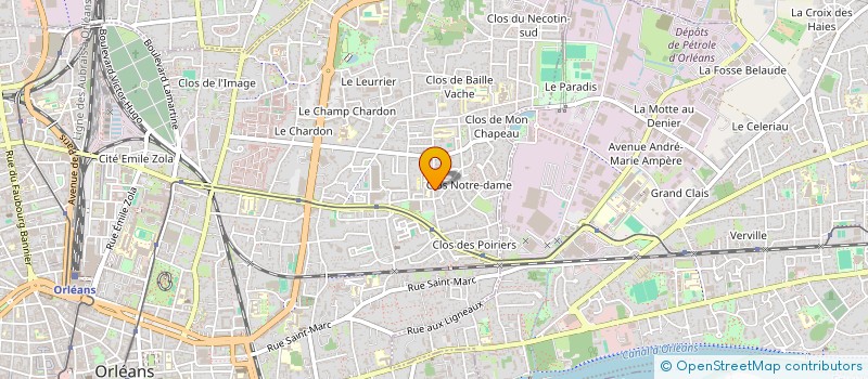 localisation de l'entreprise L.M.A.  ORLEANS