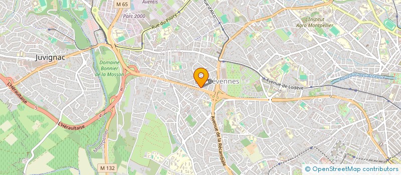 localisation de l'entreprise L M A à MONTPELLIER