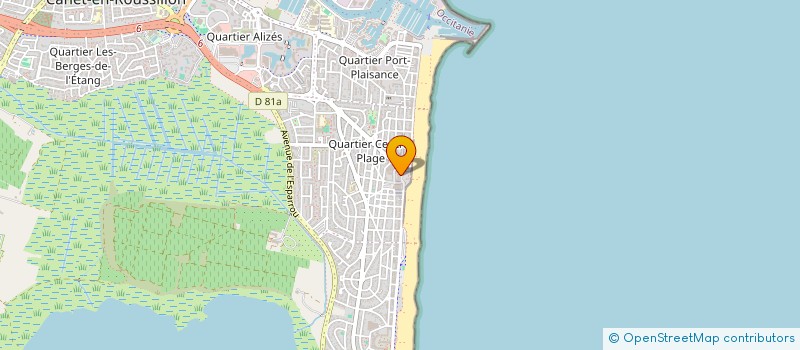 localisation de l'entreprise L.M.A  CANET EN ROUSSILLON