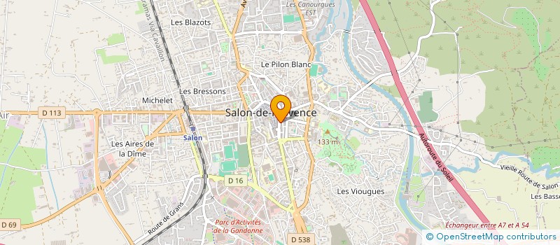 localisation de l'entreprise L M A, COIFFURE à SALON-DE-PROVENCE