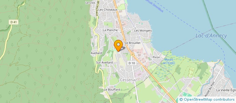 localisation de l'entreprise L.M ALPE'S  SEVRIER