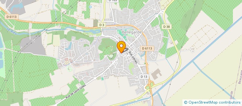 localisation de l'entreprise L.M.ARC EN CIEL NETTOYAGE  BELLEGARDE