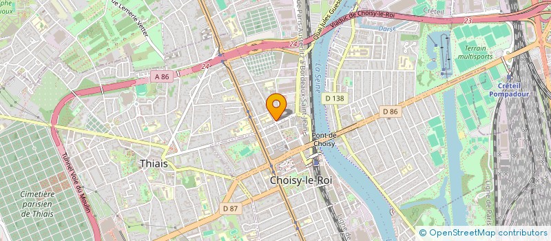 localisation de l'entreprise L.M.& ASSOCIES à CHOISY-LE-ROI