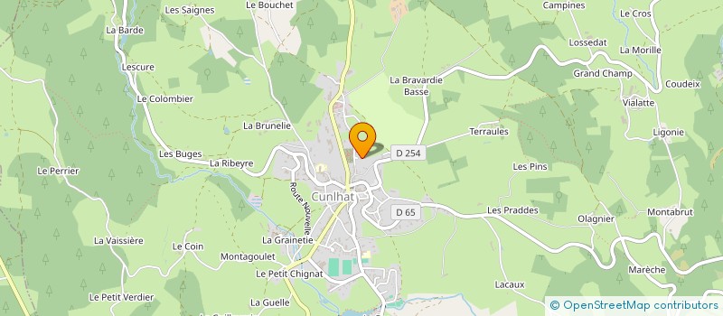 localisation de l'entreprise L M B  CUNLHAT