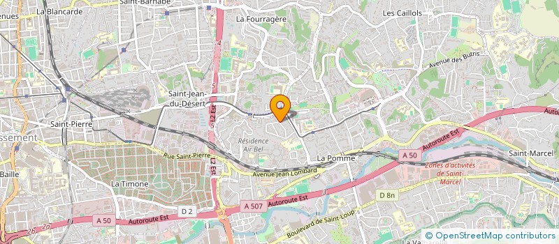 localisation de l'entreprise L.M.B. à MARSEILLE