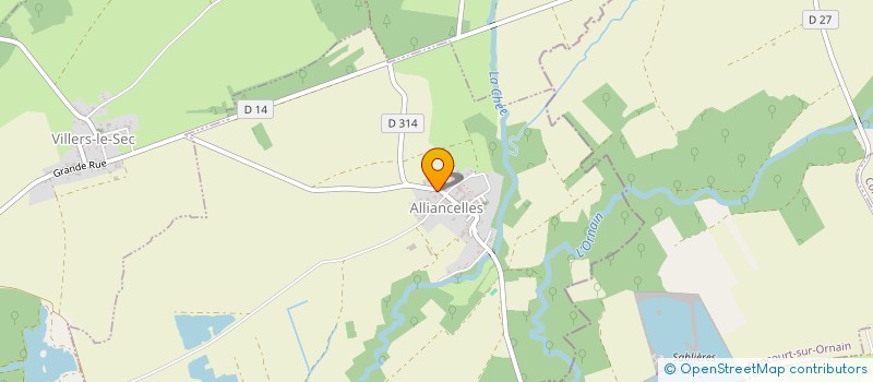 localisation de l'entreprise L.M.B. à VILLERS-LE-SEC