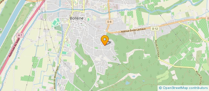 localisation de l'entreprise L.M.B.  BOLLENE