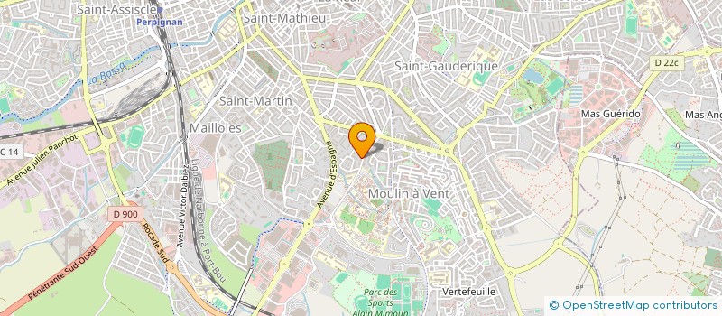 localisation de l'entreprise L.M.B. BEZIERS à PERPIGNAN