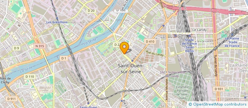 localisation de l'entreprise L M B I à SAINT-OUEN-SUR-SEINE