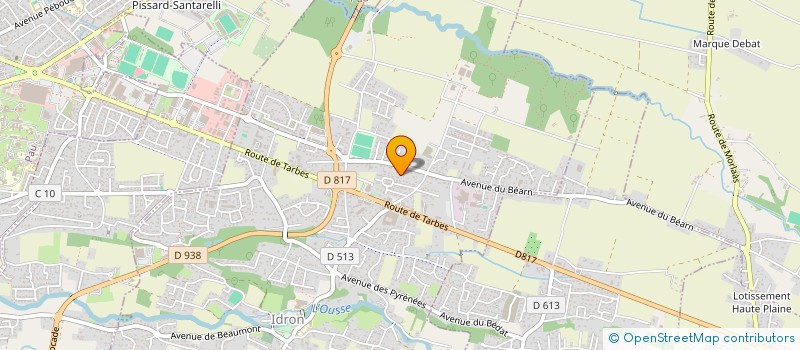 localisation de l'entreprise L.M.B.R. à IDRON