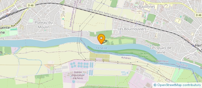 localisation de l'entreprise L M BATIMENT  HERBLAY-SUR-SEINE